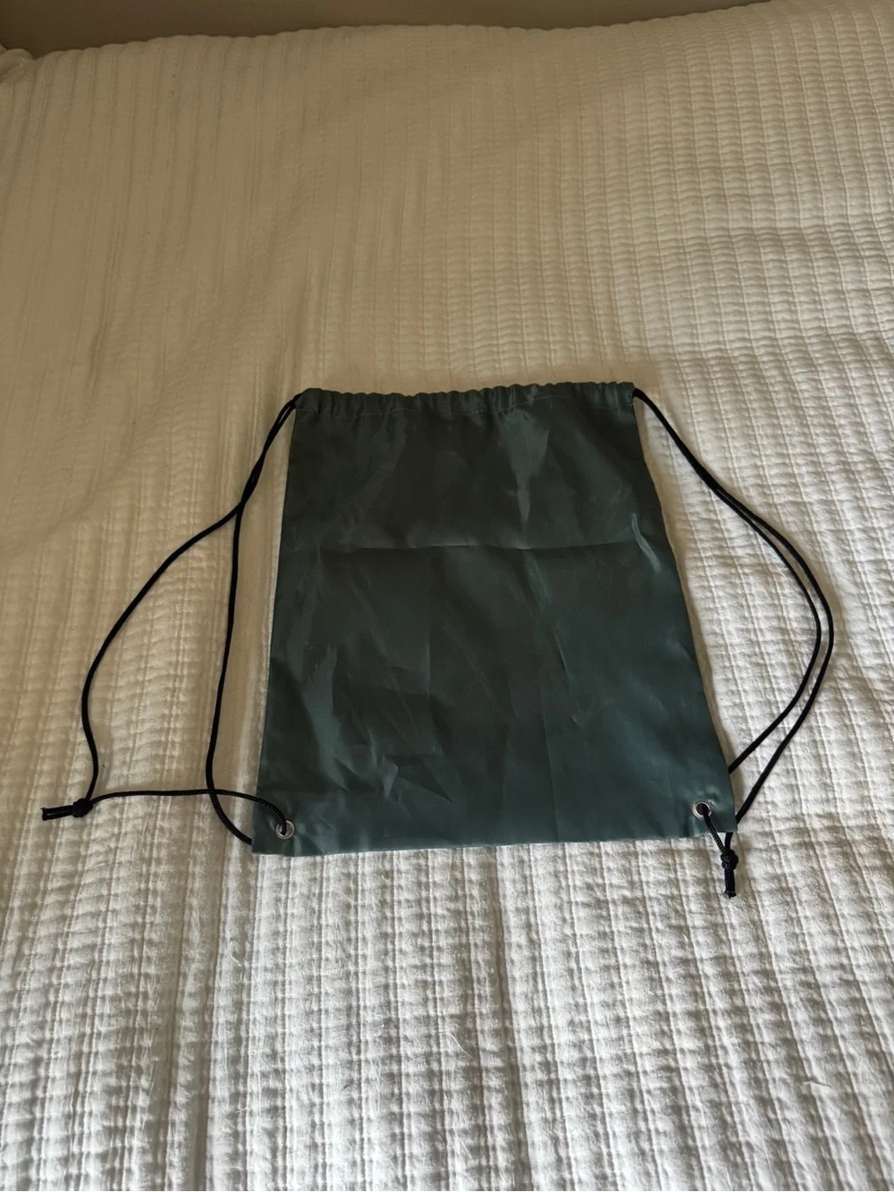 Water Lantern Festival Cinch Bag Nylon Drawstring Backpack Green Event Merch